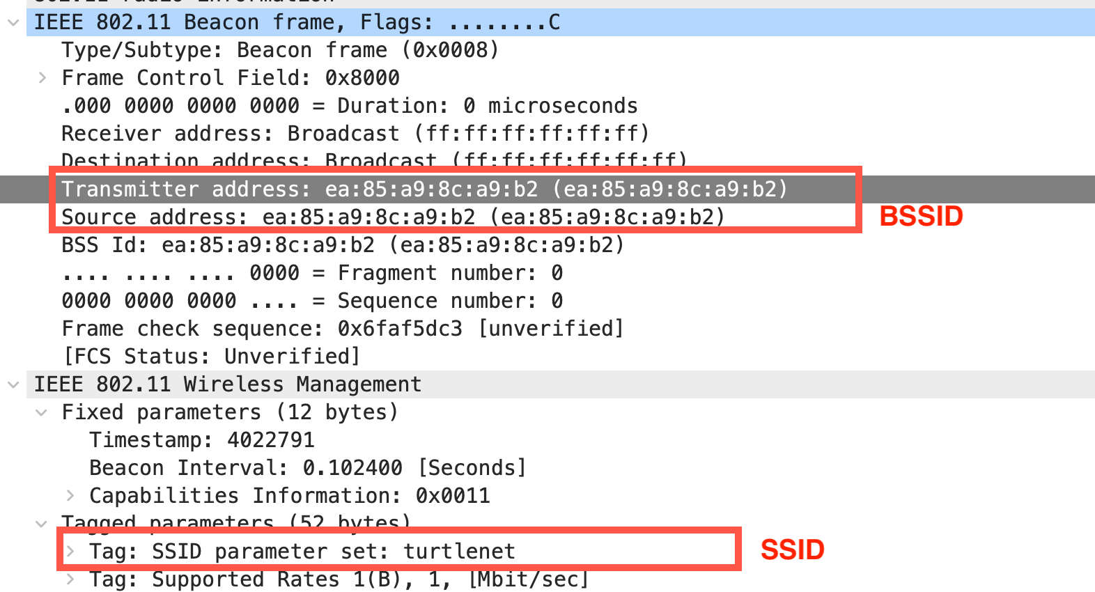 BSSID Randomization SPR